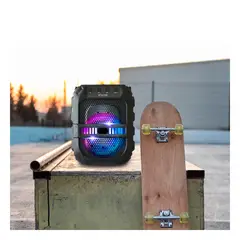 GENERICO - Pack2 Parlante con Bluetooth de 6pulg Y+Papel de Regalo