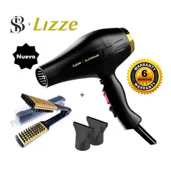 LIZZE - SECADORA DE CABELLO SUPREME 2600W + CEPILLO NO ELECTRICO JABALI