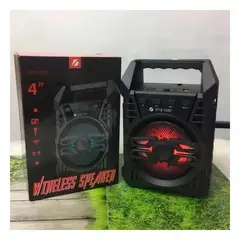 GENERICO - Pack6 Altavoz Practico de 4in en Negro Y+Papel de Regalo