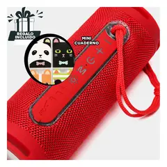 GENERICO - Parlante para Fiestas en Color Rojo Y+Regalo Agendita