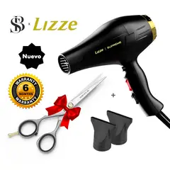 LIZZE - SECADORA DE CABELLO SUPREME 2600W + TIJERA MICRODENTADA