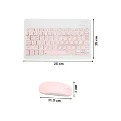 GENERICO - Pack4 Kit Recargable Keyboard en Rosado Y+Regalo Stickers