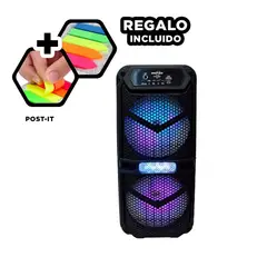 GENERICO - Altavoz GTS Resistente en Negro Y+Post-it Adhesivos