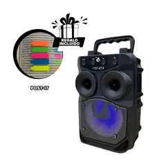 GENERICO - Altavoz Portatil para Karaoke Negro Y+Post-it Adhesivos