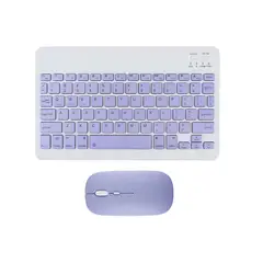 GENERICO - Paquete de Mouse y Teclado para Computador de Color Lila