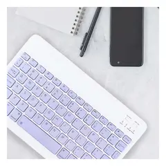 GENERICO - Pack4 Paquete de Mouse y Teclado Lila Y+Regalo Agendita