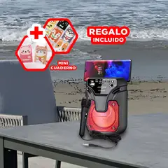 GENERICO - Parlante Practico en Color Rojo Y+Regalo Agendita