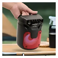 GENERICO - Pack2 Parlante de 3 pulg en Color Rojo Y+Papel de Regalo