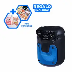 GENERICO - Parlante Practico en Color Azul Y+Regalo Agendita