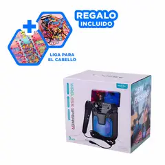 GENERICO - Bocina Compacto Robusto en Color Azul Y+Ligas de Regalo