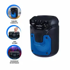 GENERICO - Pack2 Parlante para Exteriores en Azul Y+Regalo Stickers