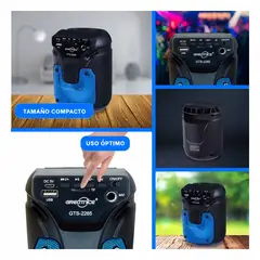 GENERICO - Pack6 Parlante de 3 pulg en Color Azul Y+Regalo Stickers