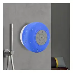 GENERICO - Pack2 Speaker Estetico de Bano Azul Y+Papel de Regalo