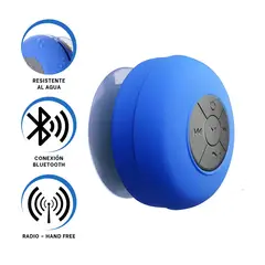 GENERICO - Pack4 Speaker con Proteccion Azul Y+Banderitas Adhesivas