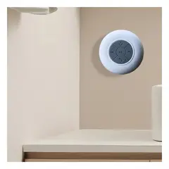 GENERICO - Pack2 Speaker Compacto en Color Blanco Y+Regalo Stickers