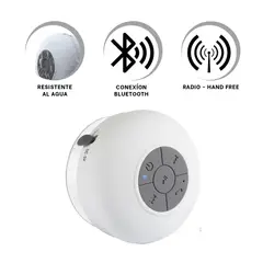 GENERICO - Pack6 Altavoz Movible de Silicona en Tonalidad Blanco