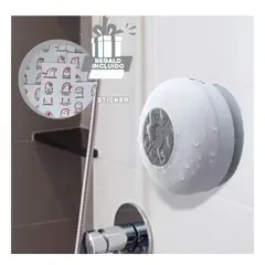 GENERICO - Pack12 Speaker Compacto en Color Blanco Y+Regalo Stickers