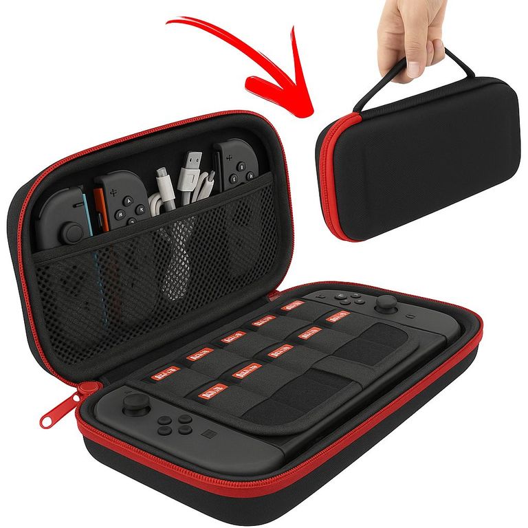 Estuche Protector Para Nintendo Switch 2 Case Funda - NEGRO