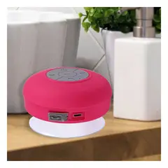 GENERICO - Pack12 Speaker para Ducha Decorativo en Tonalidad Rosado