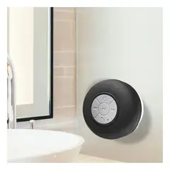 GENERICO - Pack4 Parlante Hermoso para Banos en Tonalidad Negro