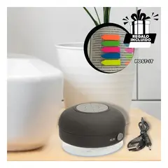 GENERICO - Pack12 Speaker en Color Negro Y+Banderitas Adhesivas