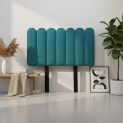 MUEBLES MACRUMO - Cabecera Alta Ginebra King - Color Turquesa