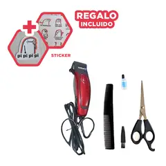RYBIU IMPORT - Peluquera con Cable de Color Rojo Y+Regalo Stickers