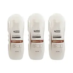 GENERICO - Shampoo Sin Sal Dermavital 350ml Dermosumak 3 Und