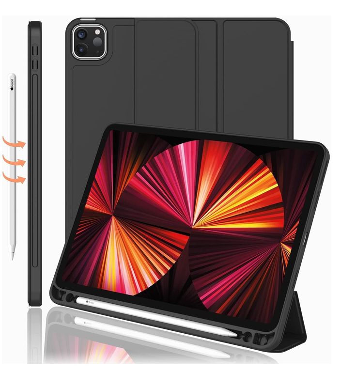 Case Porta Pencil para iPad Pro 12.9 6ta A2436 A2764 A2437 A2766 Smart