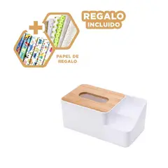 GENERICO - Pack6 Dispensador Organizador en Blanco Y+Papel de Regalo
