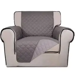 QUE PATAS PET SHOP - Funda Forro Cobertor Para Muebles De 1 Cuerpo Gris