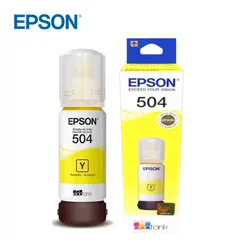 EPSON - Botella de Tinta 504 Yellow L4150/L4160/L4260/L6171/L6270