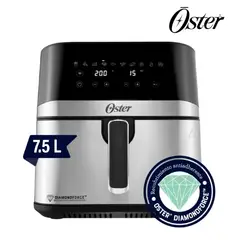 OSTER - Freidora de Aire Digital 7.5L CKSTAF75DSSDF 053 Plomo