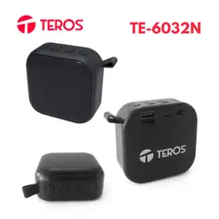 TEROS - PARLANTE INALAMBRICO 5W BLUETOOHT RADIO FM BLACK TE-6032N