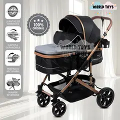 Baby - Coche Cuna Moisés de Lujo «INFINITIVE GOLD» Gray