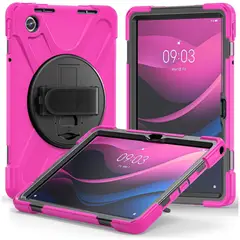 GENERICO - Funda Protector Antigolpe Armor 360° Para Lenovo M11 K11 - FUCSIA