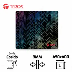 TEROS - MOUSE PAD GAMER TE-3011S MULTICOLOR