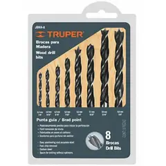 TRUPER - Brocas Para Madera 8 Pzs - 11338