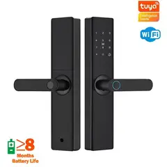 TUYA - Cerradura Inteligente WiFi PST-Z17 HuellaTarjetaAppTeclado y Llave