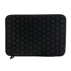 GENERICO - Funda Premium Antigolpe Impermeable Hexagonal para Laptop 14 - NEGRO