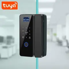 TUYA - Cerradura Electrónica para Vidrio PST-008P con Tarjeta RFID y Teclado