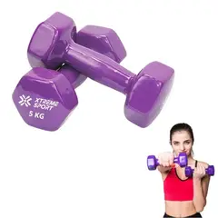 XTREME SPORT - Mancuernas Pesas De 4 kg Fitness De Vinil X2