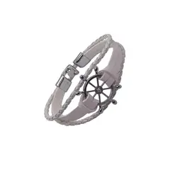 GENERICO - Pulsera de Cuero Unisex - Timonel