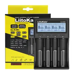LIITOKALA - Cargador Universal 4 Ranuras Baterías Litio y Níquel Tipo C