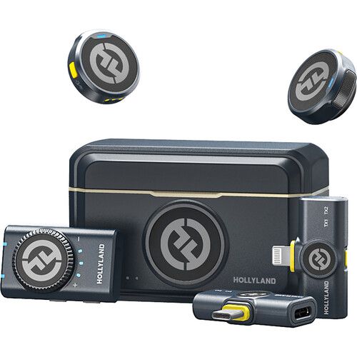 Hollyland LARK M2 DUO 2 Combo Wireless Micrófono Inalámbrico