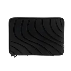 GENERICO - Funda Premium Antigolpe Impermeable Ondas para Laptop 15.6 - NEGRO