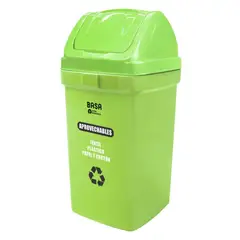 BASA - Papelera Bodeguita Verde (Aprovechables) Vaiven 75 Lt Ecobasa-