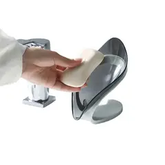 GENERICO - PACK X2 JABONERA TIPO HOJA DESMONTABLE PRACTICO CALIDAD SUPERIOR