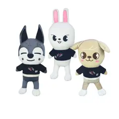 GENERICO - Pack 3 peluches Baby Srtay Kids Wolf Leebit PuppyM