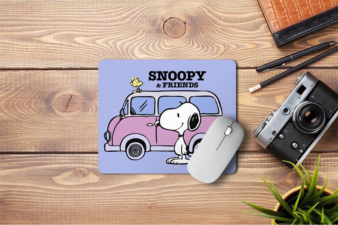 Mousepad de Neopreno Snoopy - Lila
